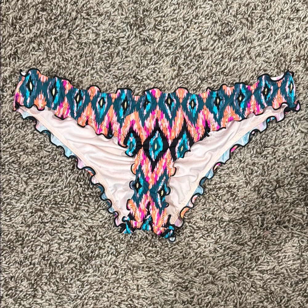 Colorful Patterned Bikini Bottom